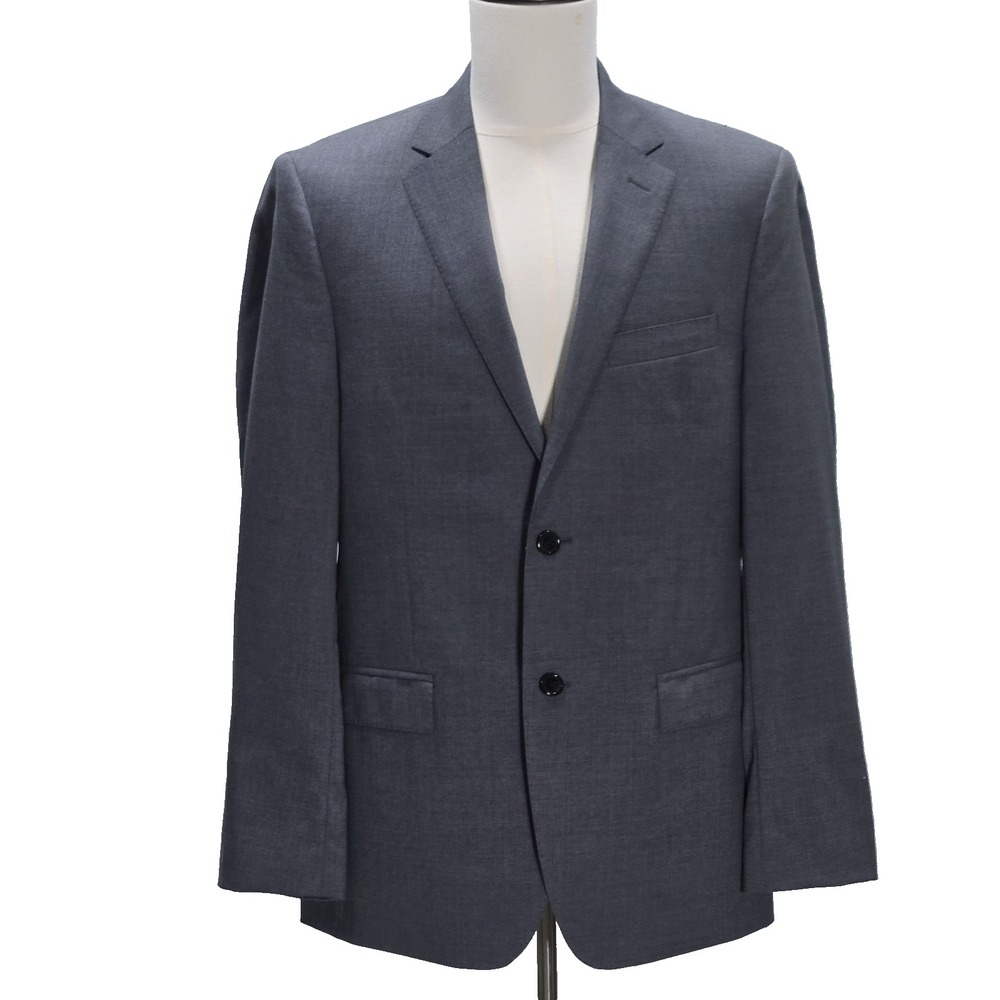 Lauren Ralph Lauren Blazer Black Label Wool Mens Gray Sport Jacket 2 Button 40R